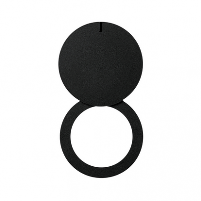 Simon 100 Klapka - przesłona zasłona otworu gniazda pojedynczego czarny 10000042-138 KONTAKT (10000042-138)