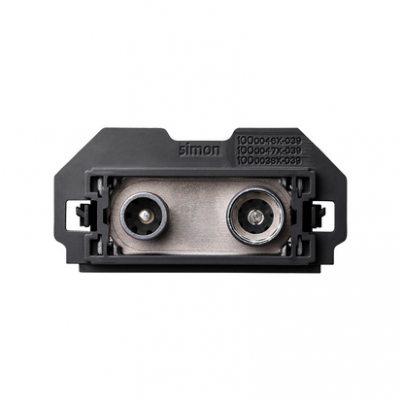 Simon 100 Gniazdo antenowe R/TV-SAT końcowe (mechanizm 1/2 bez ramki montażowej) zaciski śrubowe 10000466-039 KONTAKT (10000466-039)