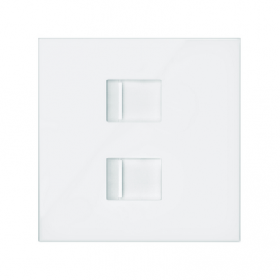 Simon 100 Pokrywa do gniazda komputerowego 2x (mechanizm) biały mat 10000006-230 KONTAKT (10000006-230)