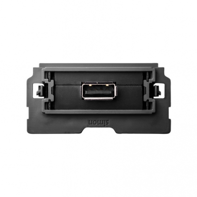 Simon 100 Gniazdo USB pojedyncze 2.0 typ A żeńskie (mechanizm 1/2 bez ramki montażowej) zaciski śrubowe 10000561-039 KONTAKT (10000561-039)