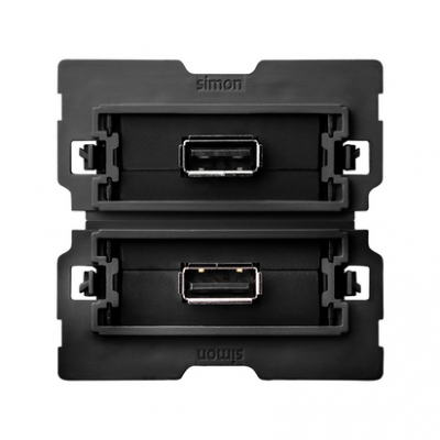 Simon 100 Gniazdo USB podwójne 2.0 typ A żeńskie (mechanizm) zaciski śrubowe 10000562-039 KONTAKT (10000562-039)