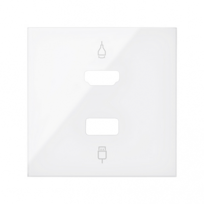 Simon 100 Pokrywa do gniazda HDMI+ USB biały 10001095-130 KONTAKT (10001095-130)