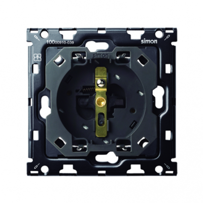 Simon 100 Zestaw 1-krotny: iO gniazdo z uziemieniem ! Wymagana puszka o głębokości min. 60 mm 10010127-039 KONTAKT (10010127-039)