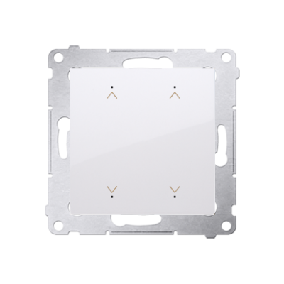 Simon 54 Łącznik/Przycisk roletowy podwójny elektroniczny 230 V biały DEZ2.01/11 KONTAKT (DEZ2.01/11)