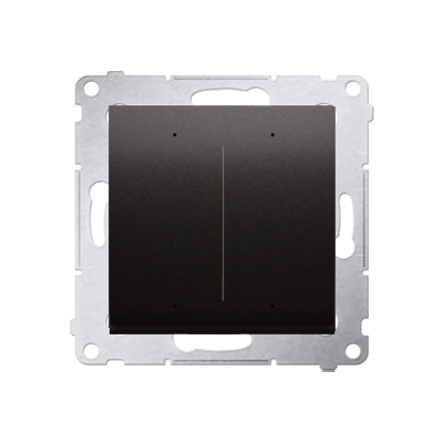 Simon 54 GO Sterownik przyciskowy oświetleniowy - 2 wyjścia 5A sterowany smartfonem [WiFi] 230V antracyt DEW2W.01/48 KONTAKT (DEW2W.01/48)