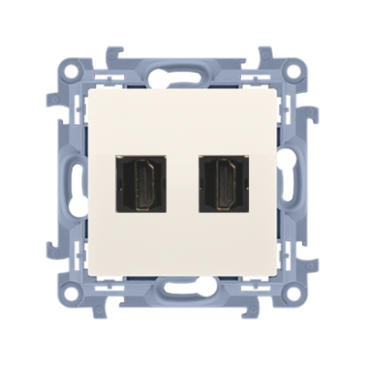 SIMON 10 WC-GHDMI2x-01-41xx Gniazdo HDMI ver.1.4 podwójne (moduł); krem CGHDMI2.01/41 KONTAKT (CGHDMI2.01/41)