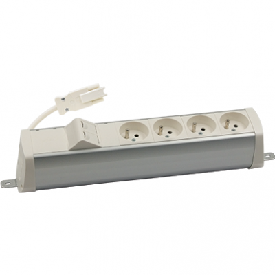 SIMON 480 TS48-210E400K0-30 Listwa poszerzona 4 gn. typ E i płytka 2xRJ45 keystone; złącze w układzi 48210E400K00000-30 KONTAKT (48210E400K00000-30)