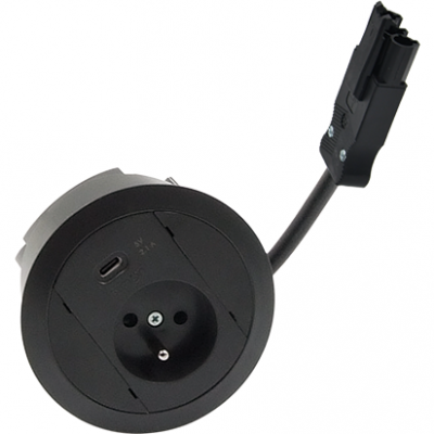 SIMON 480 TS48-310E10E00-44 Gniazdo meblowe 1 gn. typ E + ładowarka USB type C złącze w układzie Wie 48310E10E000000-44 KONTAKT (48310E10E000000-44)