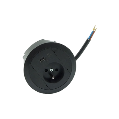 SIMON 480 TS48-330E10C00-44 Gniazdo meblowe 1 gn. typ E + ładowarka USB type A; złącze 10 cm przewód 48330E10C000000-44 KONTAKT (48330E10C000000-44)