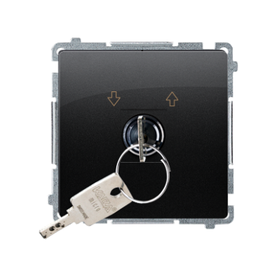 SIMON BASIC WMUL-0K04Px-Y011 Łącznik chwilowy roletowy z kluczem, 3 pozycyjny, „I-0-II 2 styki N/O. BMPZK.01/49 KONTAKT (BMPZK.01/49)