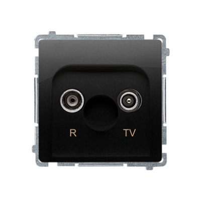 SIMON BASIC WMUA-02100z-Y011 Gniazdo antenowe R-TV przelotowe 10 dB (moduł), 1x wejście: 5–862 MHz; BMZAP10/1.01/49 KONTAKT (BMZAP10/1.01/49)