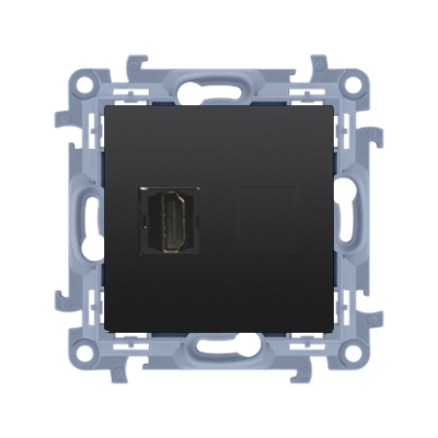 Simon 10 Gniazdo pojedyncze HDMI ver.1.4 (moduł) czarny mat CGHDMI.01/49 KONTAKT (CGHDMI.01/49)