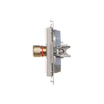 Simon 55 Gniazdo głośnikowe pojedyncze Przekrój przewodów dla wyjścia do 6 mm2 Aluminium mat TGL.01/143 KONTAKT (TGL.01/143)