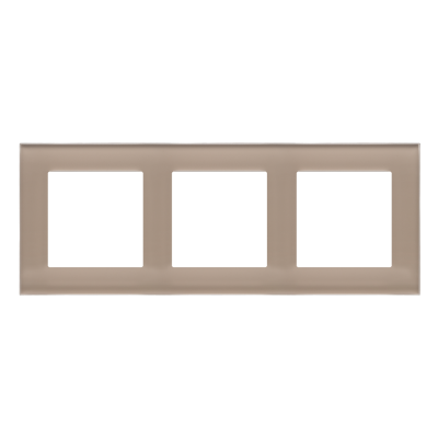 Simon 55 Ramka potrójna 3-krotna Nature Szkło mrożone beżowe TRN3/172 KONTAKT (TRN3/172)