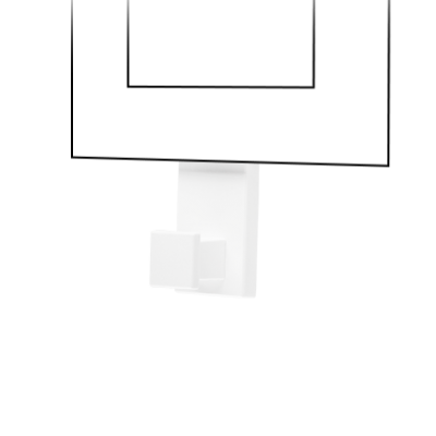 SIMON 55 Wieszak pojedynczy - pasuje do ramek Line Biały mat TRLW/111 KONTAKT (TRLW/111)