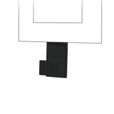 SIMON 55 Wieszak pojedynczy - pasuje do ramek Line Czarny mat TRLW/149 KONTAKT (TRLW/149)