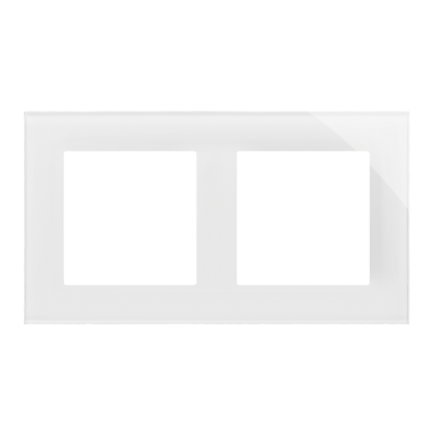 Simon 55 Nature Ramka podwójna 2-krotna Szkło classic białe TRN2/181 KONTAKT (TRN2/181)