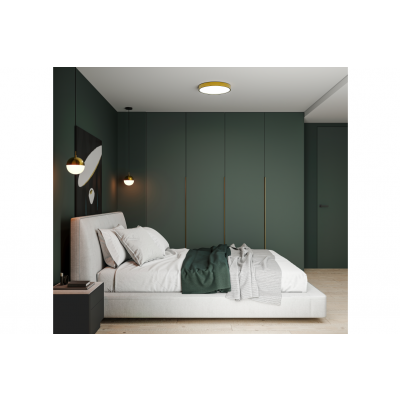 Lampa wisząca ABIES pojedyncza złota 1xE27 OS-ABIES1-40-DEC GTV (OS-ABIES1-40-DEC)