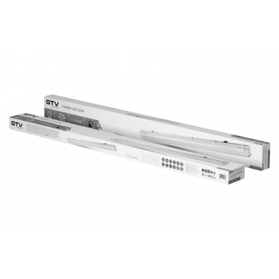 Oprawa hermetyczna LED HAGEN 236 pod 2 świetówki LED G13 1200mm IP65 PC/PC LD-HAG236-30 GTV (LD-HAG236-30)