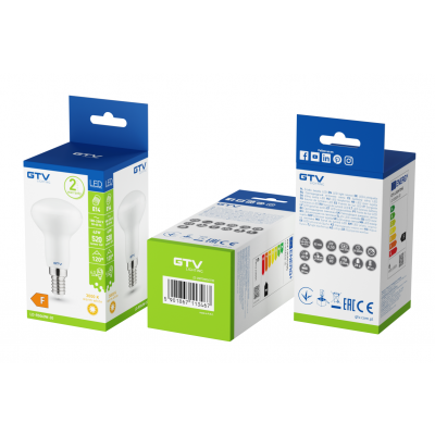 Żarówka LED R50 ciepły biały E14 6W AC 220-240V 120st. LD-R5060W-30 GTV (LD-R5060W-30)