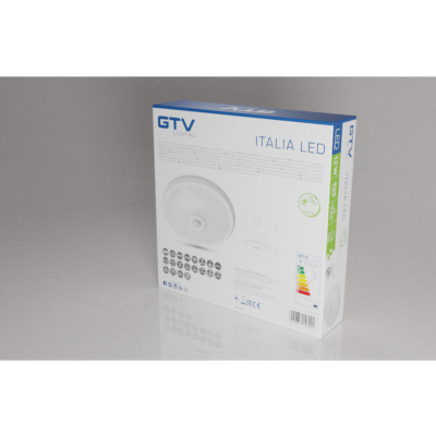 Plafoniera ITALIA LED z czujnikiem ruchu 12W 900lm IP20 AC220-240V 50/60Hz 360 4000K GTV (OS-ITL12W-LED)