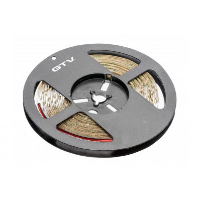 Taśma LED FLASH 3528 300 LED ciepły biały 24W IP20 bez żelu 8mm rolka 5m LD-3528-300-20-CB GTV (LD-3528-300-20-CB)