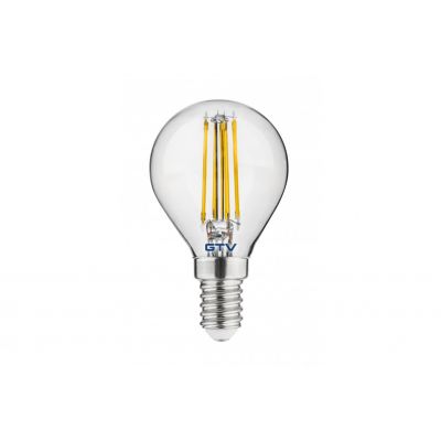 ŹRÓDŁO SWIATŁA LED, FILAMENT, G45, CIEPŁA BIAŁA, E14, 4W, AC220-240V/ 50-60Hz, RA>80, KĄT ŚWIECENI GTV (LD-G45FL4-30)