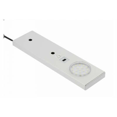 GTV OPRAWA PODSZAFKOWA LEDOWA RONDA Z BEZDOTYKOWYM WŁĄCZNIKIEM, 218mm, 1X15LED, ZIMNY BIAŁY, DC 12V, LD-OP015C-53 (LD-OP015C-53)