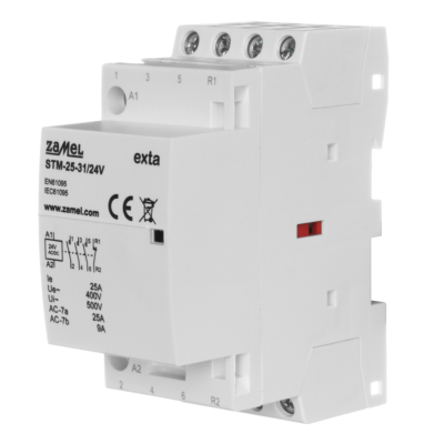Stycznik modułowy instalacyjny 25A 3xNO+1xNC 24V AC/DC TYP: STM-25-31/24V ZAMEL (EXT10000293-WUN)