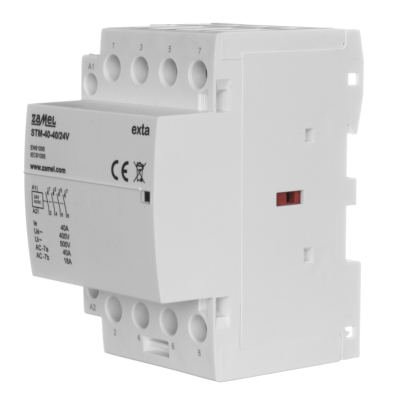 Stycznik modułowy instalacyjny 40A 4xNO 24V AC/DC+F13 TYP: STM-40-40/24V ZAMEL (EXT10000297-WUN)
