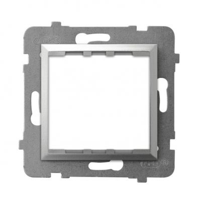 ARIA Adapter podtynkowy systemu 45 - kolor srebro AP45-1U/m/18 OSPEL (AP45-1U/m/18)
