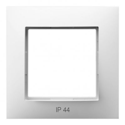 ARIA Ramka pojedyncza do łączników IP-44 - kolor biały (RH-1U/00)