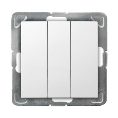 IMPRESJA Łącznik potrójny zwierny - kolor biały ŁP-24Y/m/00 OSPEL (ŁP-24Y/m/00)