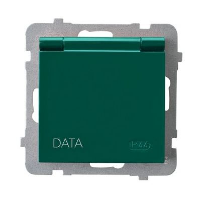AS Gniazdo bryzgoszczelne z uziemieniem DATA z kluczem uprawniającym IP-44 wieczko w kolorze wyrobu GPH-1GZK/m/12/w OSPEL (GPH-1GZK/m/12/w)