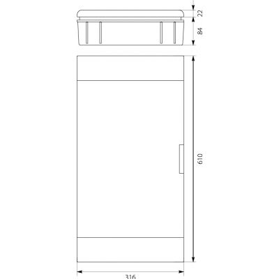 Rozdzielnica modułowa 3x12 podtynkowa IP40 SRp-36 2.36 (2.36)