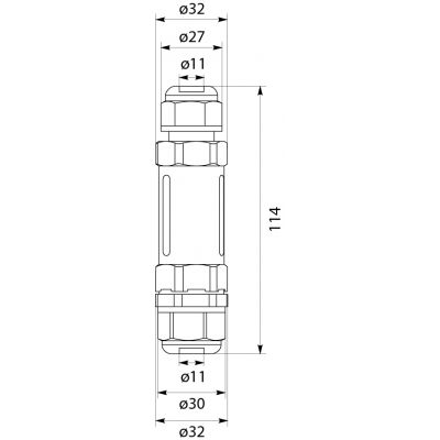 SPN 525 złączka kablowa mufa 5x2,5mm2 OPATÓWEK (39.525)
