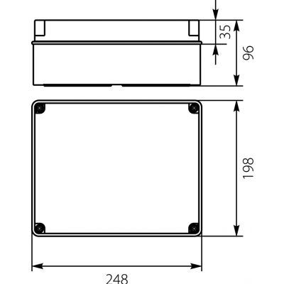 OH-4A.3 obudowa hermetyczna IP65 248x198x96 mm 29.43 OPATÓWEK (29.43)
