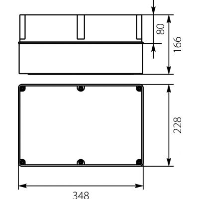 OH-5B.4 obudowa hermetyczna IP65 348x228x166 mm 29.57 OPATÓWEK (29.57)