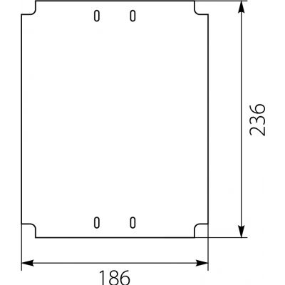PM 4 płyta montażowa metal 33.40 OPATÓWEK (33.40)