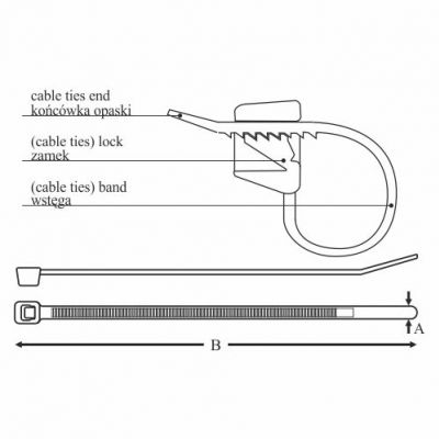 Opaska OZN 35-290 (100szt) 25.43 OPATÓWEK (25.43)