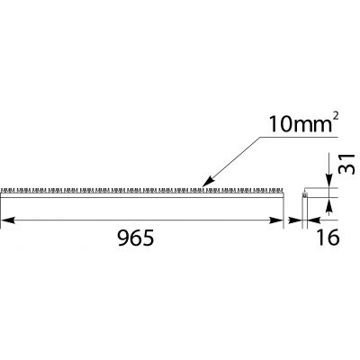 Szyna łączeniowa widełkowa 3P 54M 10mm2 S54 3F-10 45.310 OPATÓWEK (45.310)