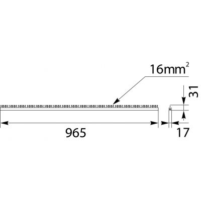 Szyna łączeniowa widełkowa 3P 54M 16mm2 S54 3F-16 45.316 OPATÓWEK (45.316)