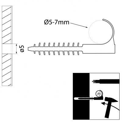 Uchwyt USMH - 6 (100szt) (15.7)