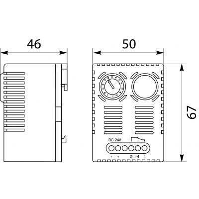 Termostat elektroniczny TE51 OPATÓWEK (86.51)