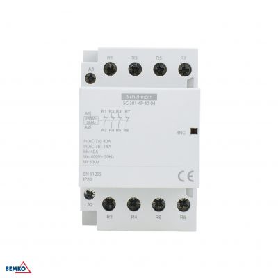 Stycznik modułowy SC301 4P 40A TYP 40 4Z SCHELINGER (A62-SC-301-4P-40-40)
