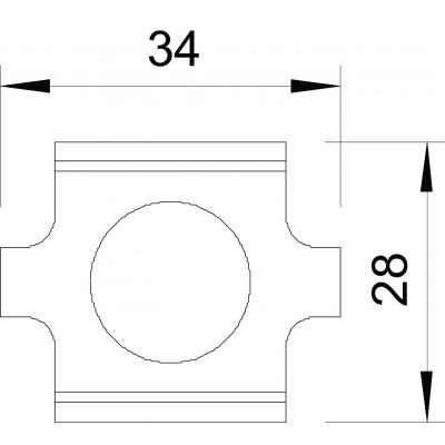 Łącznik stykowy do korytek siatkowych GSV 34 FT (6016634)