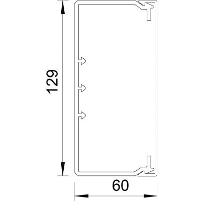 KANAŁ ŚCIENNY I SUFITOWY 60X130X2000 (6191223)