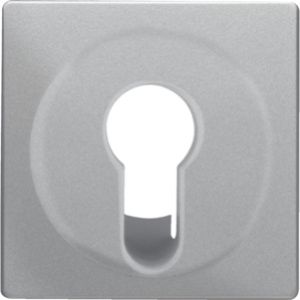 BERKER Q.x Płytka czołowa do łącznika na klucz biały aluminium aksamit lakierowana 15076084 (15076084)