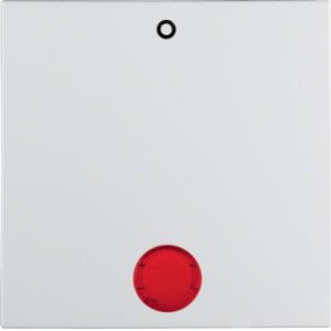 BERKER S.1/B.3/B.7 Klawisz z czerwoną soczewką z nadrukiem 0 do łącznika 2- i 3-bieg. biały 16241909 (16241909)