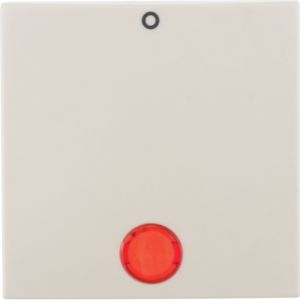 B.Kwadrat Klawisz z czerwoną soczewką z nadrukiem 0 do łączników 2- i 3-biegunowych, kremowy, poły 5316248992 HAGER (5316248992)